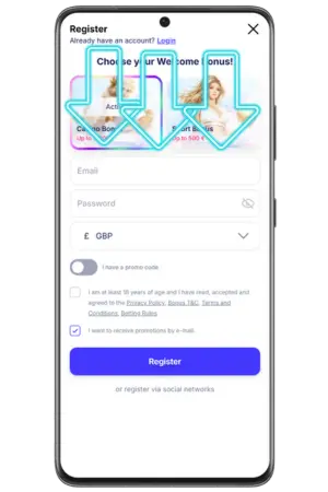 Online casinos offshore registration form completion at Fortunica